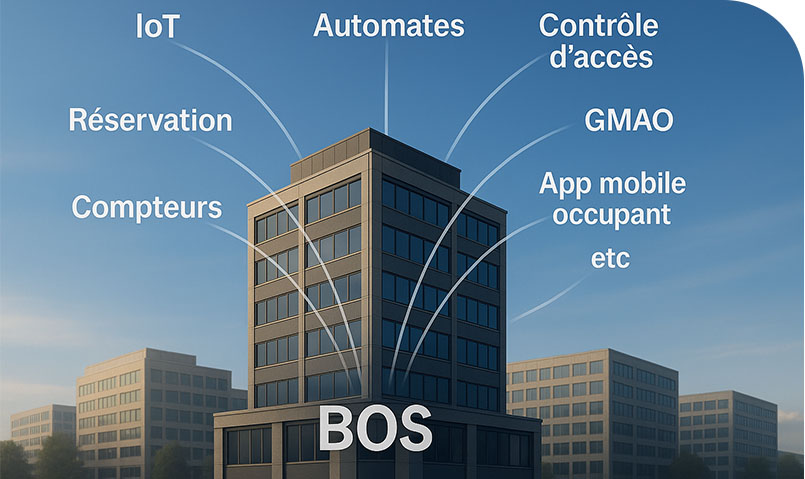 Immeuble équipé d'un Building Operating System