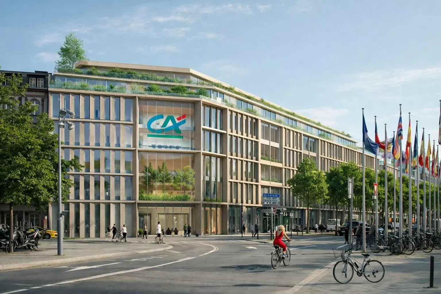 façade crédit agricole strasbourg